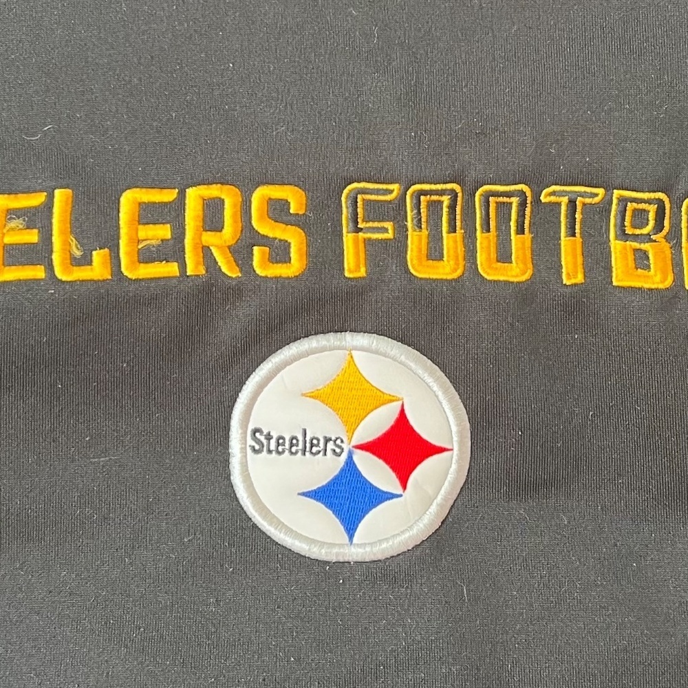 NFL Pittsburg Steelers Football Team Apparel Black Activewear Hoodie, Youth XL - Picture 8 of 10